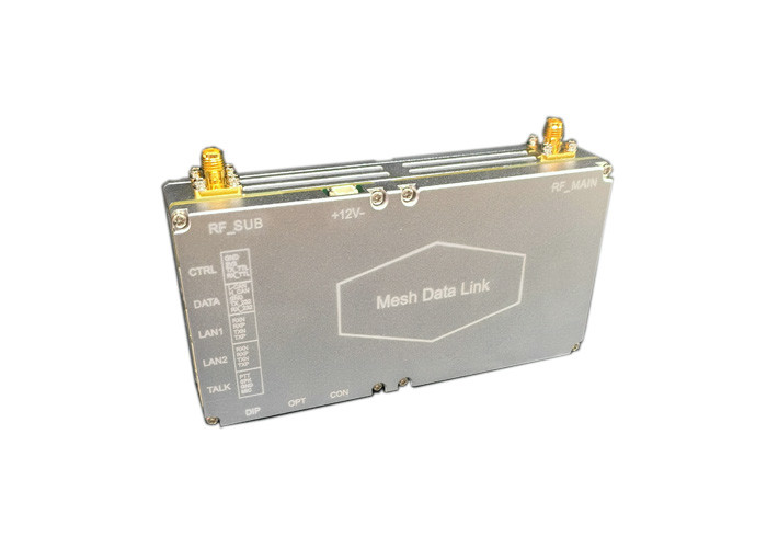 5Watt UAV datalink 50Mbps อัตราการส่งข้อมูล อัตราการปรับปรุงความถี่กระโดดวิทยุ IP mesh